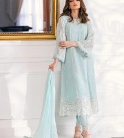 Soft Georgette Embroidered Pakistani Suit (HRB12)